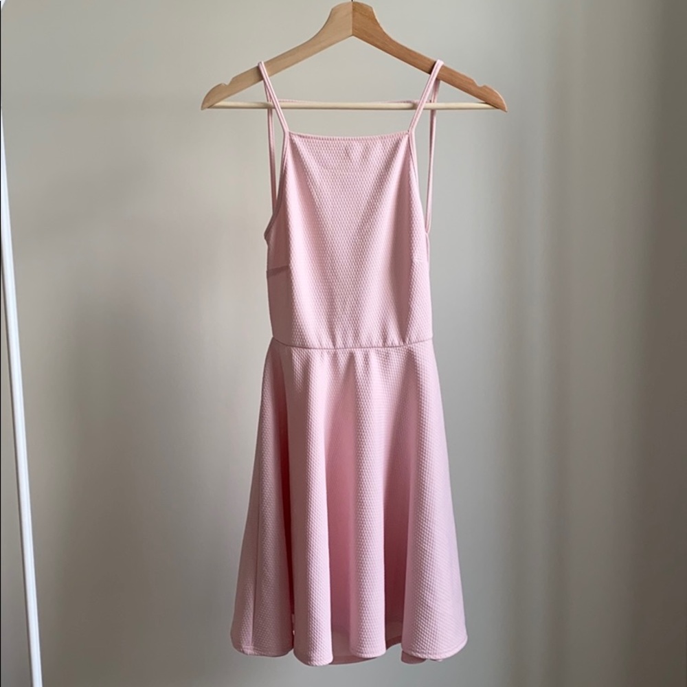 Baby Pink Mini Dress